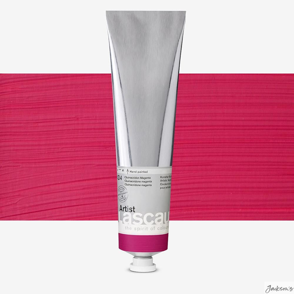 Lascaux Artist Acrylic Paint Quinacridone Magenta 200ml For Art And Decoration