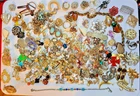 Huge Lot Almost 5 lbs Vintage Costume Jewelry Pendants/Necklaces/Misc Pieces