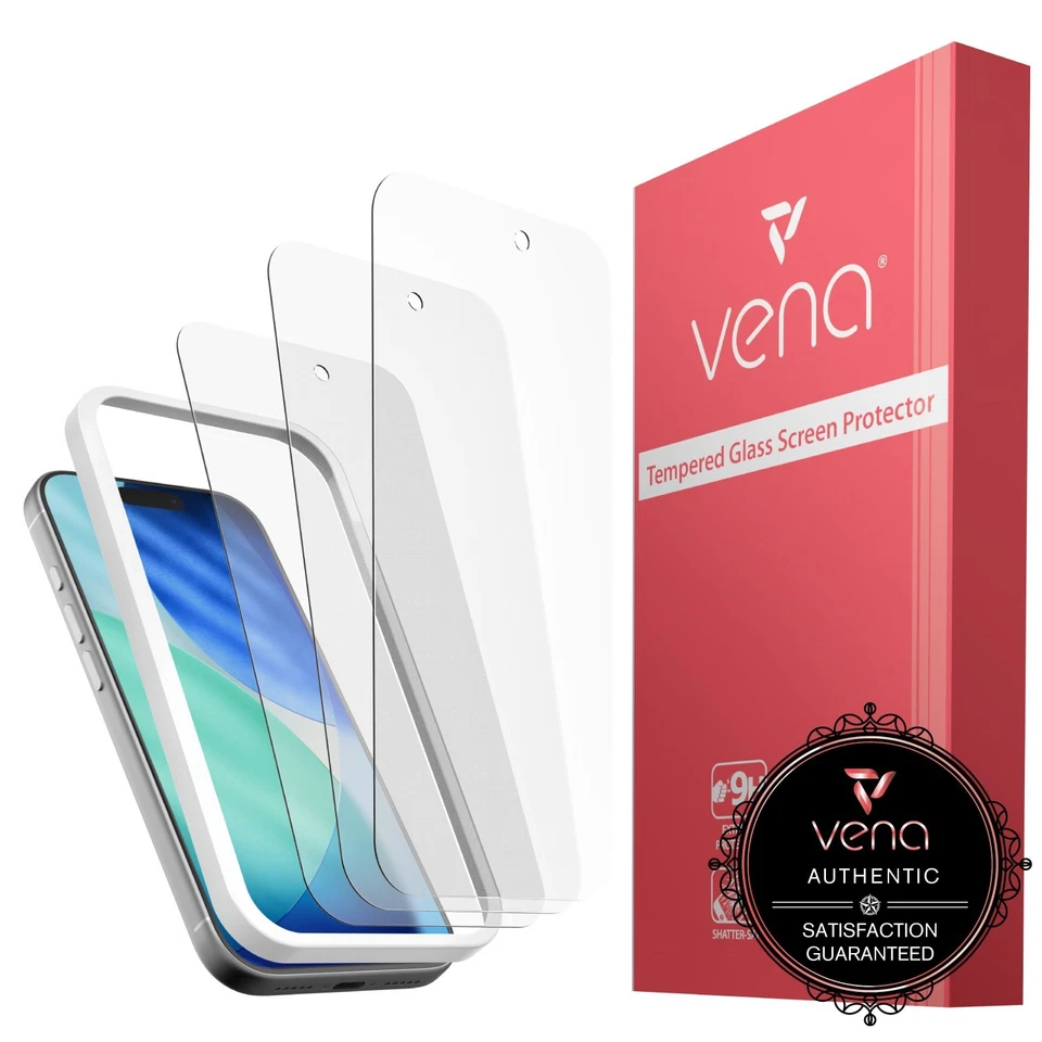 Vena 3x For Apple iPhone 17 Pro Max Clear Tempered Glass Screen Protector