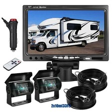 7'' Backup Camera and Monitor Kit System Back Parking Night Vision For Truck RV