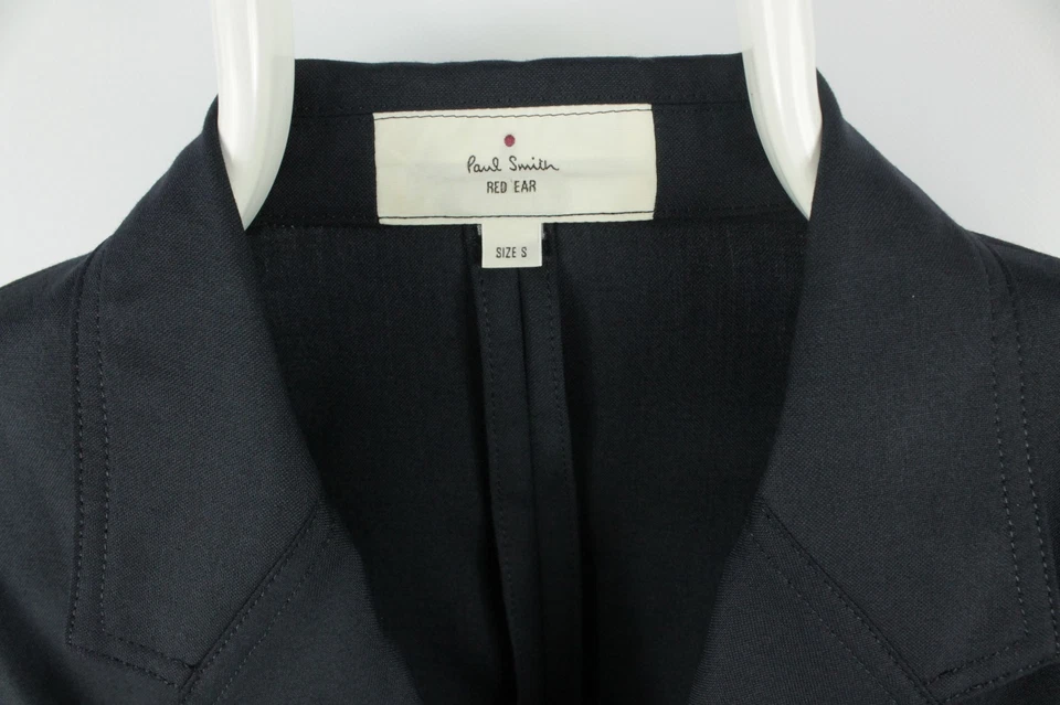 Paul Smith Red Ear Navy Wool Sport Coat Blazer Jacket Men's Size: S 36/46R - Image 3 of 4