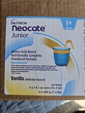 Neocate Jr VANILLA [4 CANS] total Free Shipping exp MAY 2026