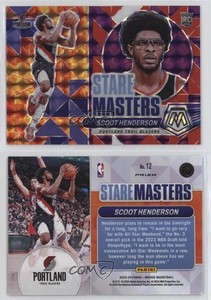 2023 Panini Mosaic Stare Masters Purple Prizm /99 Scoot Henderson #12 Rookie RC