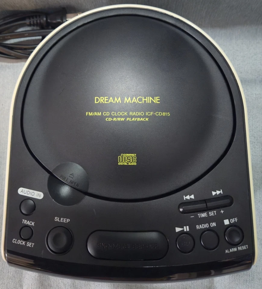 Sony ICE-CD815 Dream Machine AM/FM/MP3/CD Player Clock Radio Tested Works Great - Image 2 of 4