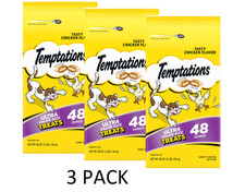 3 pack Temptations Classic Tasty Chicken Flavor Crunchy and Soft Treats, 48 oz