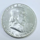 1959 D Silver Franklin Half Dollar 90% UNCIRCULATED COIN FROM SET #7552