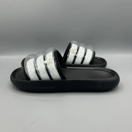 Adidas Adilette ZPLAASH ciabatte gonfiabili nere bianche UK 7 EU 40 5 nuove