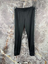 Women s Adidas Navy Track Pants Athletic Joggers With Side Stripes