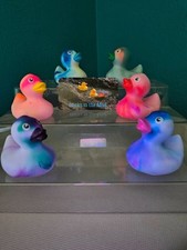 2" Bright Colors Tie-Dyed Rubber Ducks -Set of Six - Duck, Duck, J33P 