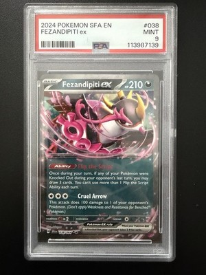 Pokémon TCG Fezandipiti EX 38/064 Double Rare SV6.5 Shrouded Fable