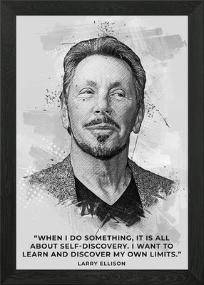 Larry Ellison Gerahmtes Wandbild Poster Leinwanddruck Bild
