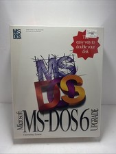 Vintage Microsoft MS DOS 6 Upgrade 3.5" Disks Operating System SEALED