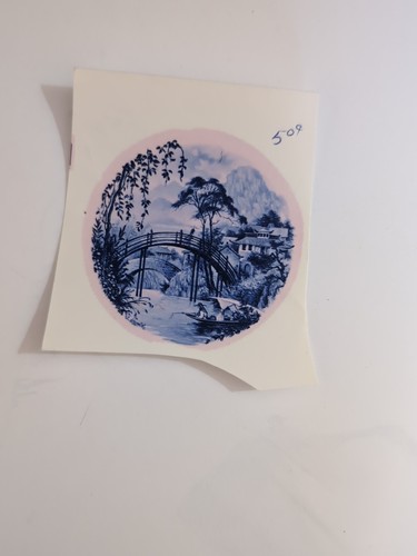 Vintage Ceramic Decals Transfers Waterslides Roses Flowers Asian Scenes - Bild 17 von 19