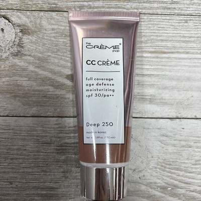 Creme Shop CC Creme Full Coverage Age Defense Moisturizing SPF 30 Deep 250