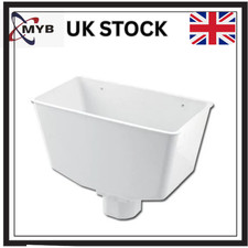 Rain water Down Pipe Hopper White for 68mm Round 65mm Square Down pipe