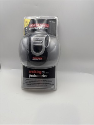 Sportline Pedometer With Safety Alarm And Large Display 'Walking Shop' NEW