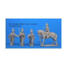 Gripping B Calpe Minis Nap Four Saxon Grenadier Officers in March-Att Pack New