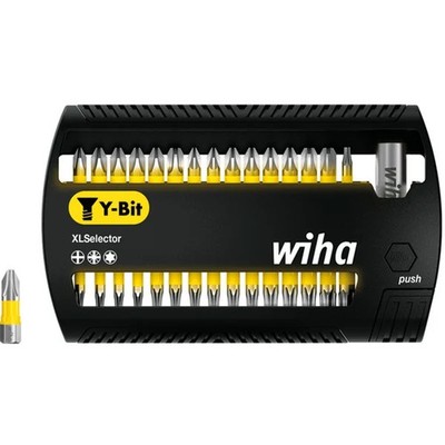 Wiha 41832, Bit Set XLSelector Y-Bit 31-Piece I 25 mm I PH, PZ, TX 1/4'' C6.3