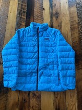 Patagonia Kids Down Sweater JACKET US Size XL 14 Wavy Blue