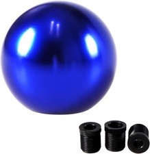 Universal Round Ball Gear Shift Knobchrome Finish Aluminum Shifter Knobs Blue Universal Round Ball Gear Shift Knobchrome Finish Aluminum Shifter Knobs Blue