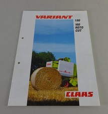 Brochure Claas Variant Round Baler Press 180 Stand 09/1985