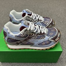 New Botteg Veneta Orbit Purple Blue Mesh Retro Runner Casual Flats Unisex Size