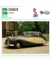 Daimler Empress ~1956 Hooper Razor Edge Trading Cards GMH Edition British Luxury