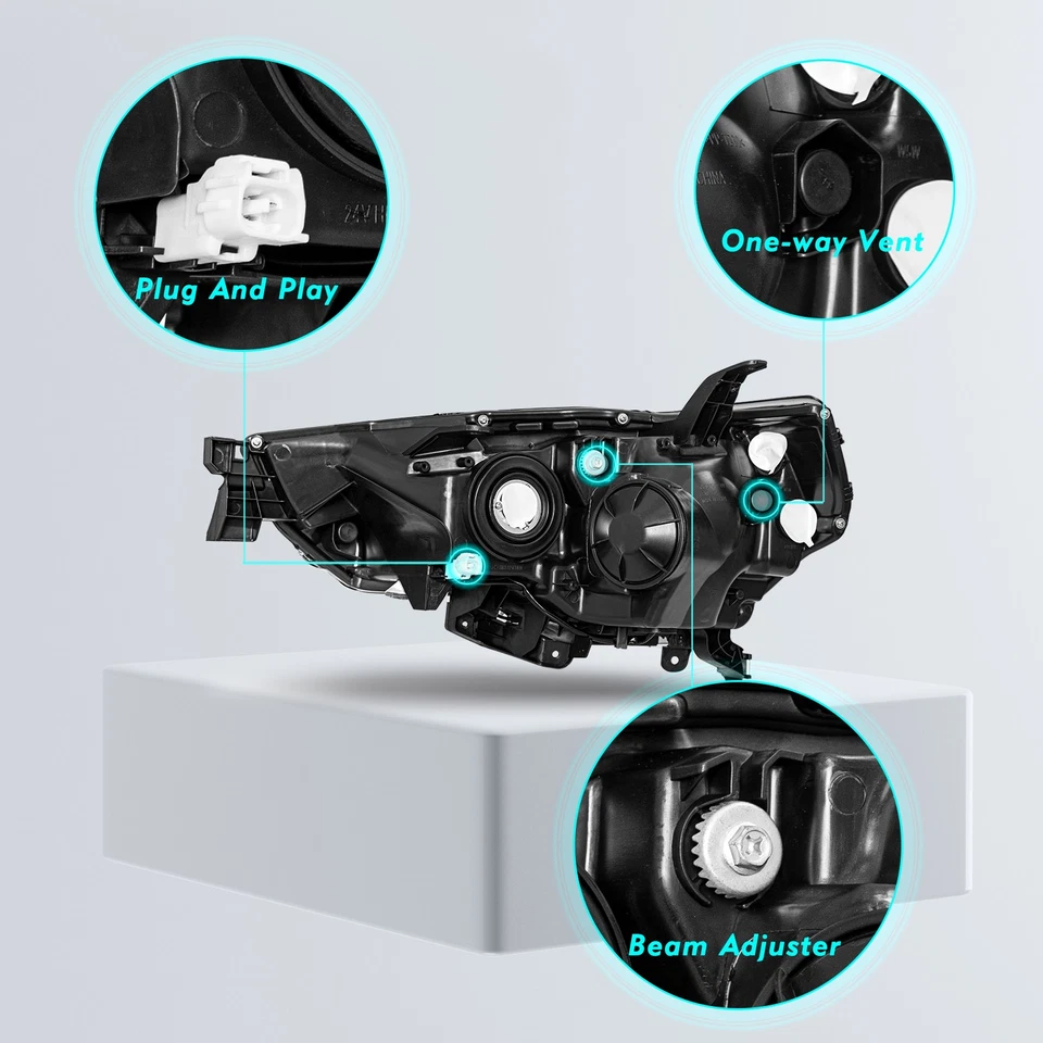 Пассажирская сторона для 2014-2020 Toyota 4Runner 4Dr RH сборка фары фары - Изображение 3 из 4