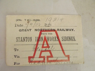 GNR wagon label. Stanton
