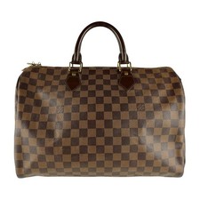 Borsa a mano originale Louis Vuitton Damier Ebene Speedy Bandouliere 25 N4136...