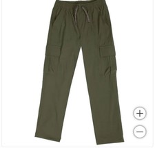 Gerry Youth Boys Tricot Lined Pant w/Cargo Pockets, Green Dark Olive, S-7/8