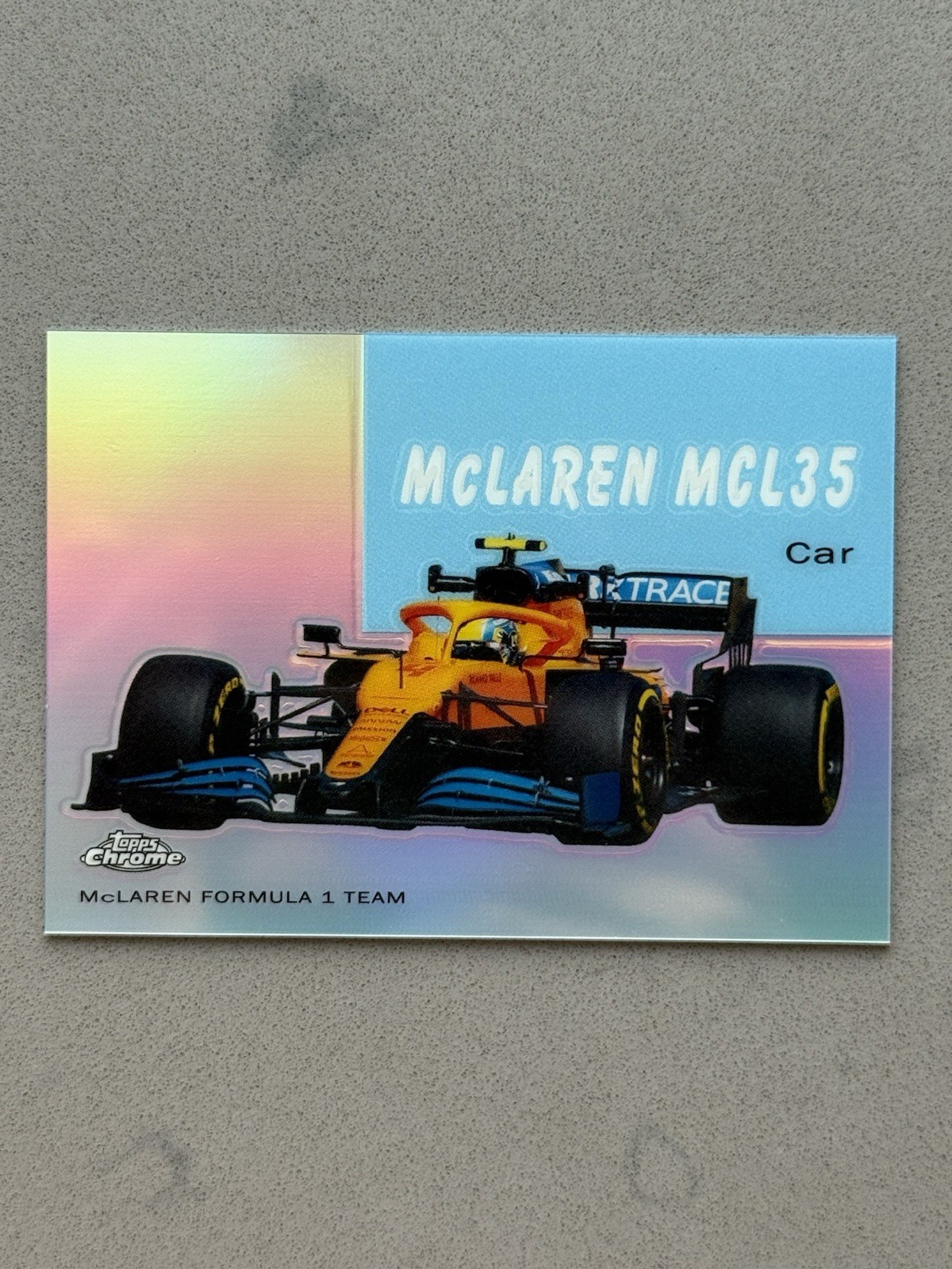 2020 Topps Chrome Formula 1 F1 McLaren MCL35 World On Wheels Lando Norris 54W-19