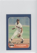 1986 Fleer Classic Miniatures Chris Brown #108 1g9