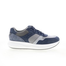 Rockport DMX Corvin Mens Blue Wide Suede Lace Up Lifestyle Sneakers Shoes 8