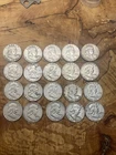 1949-63 FRANKLIN HALF DOLLAR 90% SILVER ROLL OF 20 COINS Mixed Dates #651