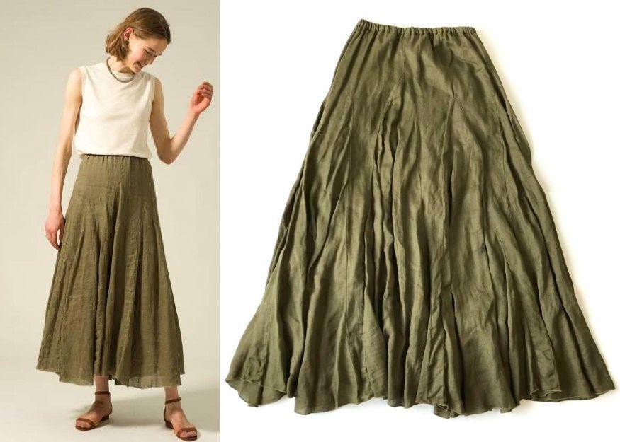 CP SHADES Ron Herman Lily linen Skirt | eBay