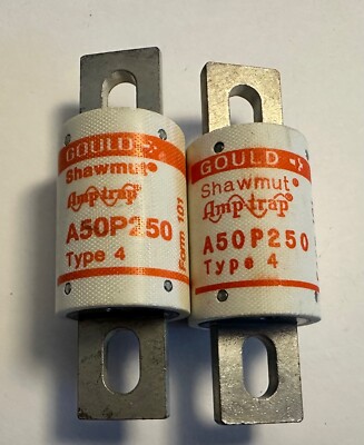 FERRAZ SHAWMUT A50P250-4 SEMICONDUCTOR FUSE 250A 500 VAC [SET OF 2] NEW NO BOX