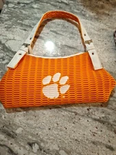 Clemson Tigers Alan Stuart Small Lightweight Shoulder Bag, Orange And White 