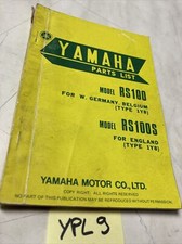 Yamaha  RS100 RS100S type 1Y8 catalogue pièces détachées parts list 100 RS
