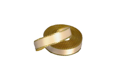 5 Yards Rolled up 3/8" Satin Ribbon Double face Metallic GOLD Edge Choose Color - Picture 16 of 36