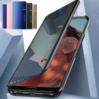 Flip Clear Mirror View Phone Case For Xiaomi Poco F5 X5 Pro X3 M4 M3 M5 Pro 5G