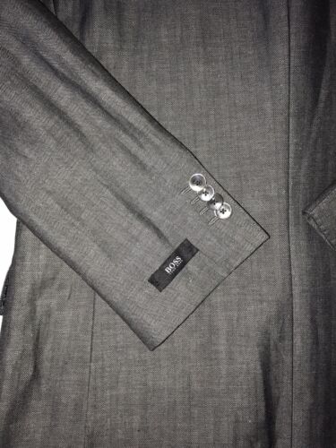Boss Hugo Boss Johnston Wool - Linen Med Gray Sport Coat Jacket 38R US NWT $645 - Picture 8 of 12