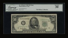 DBR 1950 $50 FRN Atlanta Mule Fr. 2107-Fm Legacy 30 Serial F00099153A