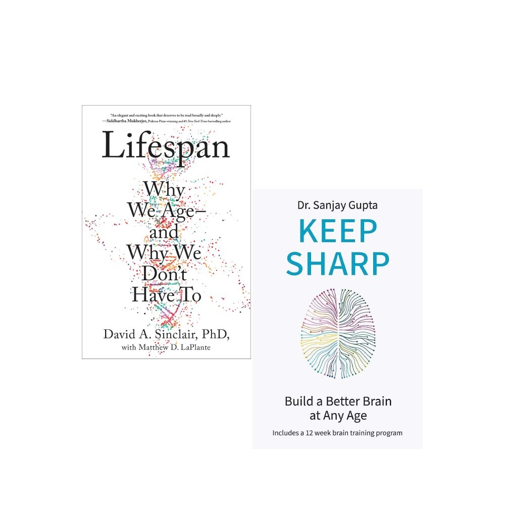 Lifespan: Why We Age and Why We Don’t Have To, Keep Sharp 2 Books Collection Set