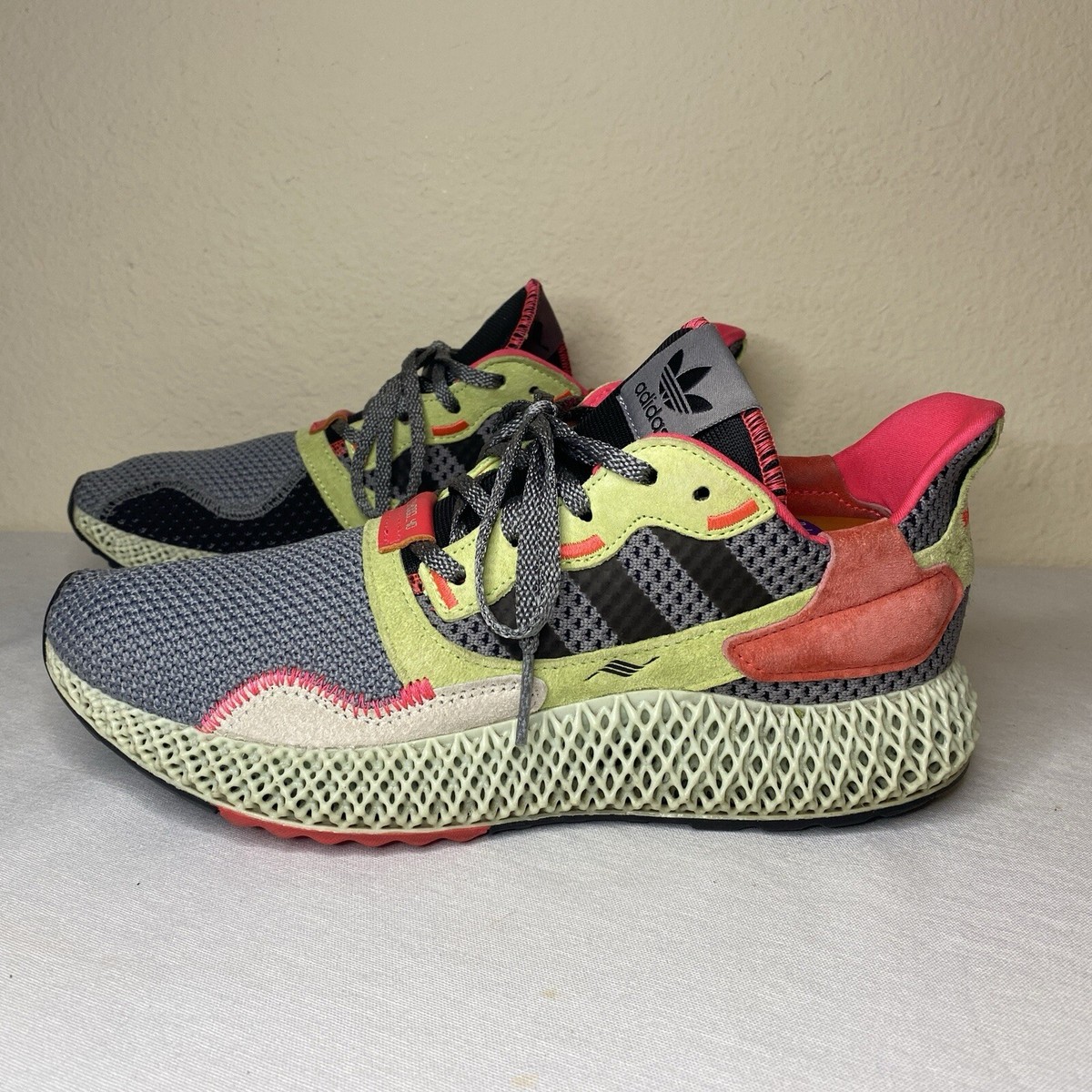 Adidas ZX 4000 Torison 4D Sz 9 Mens Futurecraft BD7927 Blk Grey