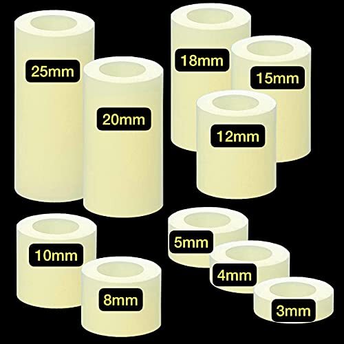151pcs Nylon Spacers Round Plastic Spacers Wall Plate spacers for Screws Hard... - Picture 3 of 6