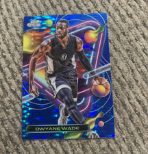 2024 Topps Chrome Cosmic Dwayne Wade Blue Refractor /99 MIAMI HEAT
