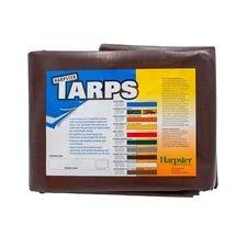 15 Ft. X 40 Ft. Super Heavy Duty 8 Oz. Brown Tarps - 16 Mil Thick