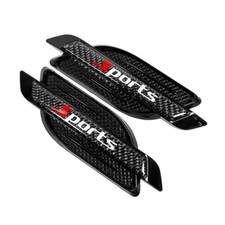 2PCS Car Body Air Flow Intake Side Fender Vent Moulding Trim Decals Stick On
