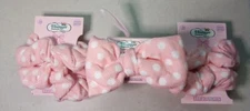 2 The Vintage Cosmetic Company Hair Scrunchies x2 & 1 Make-Up Headband.